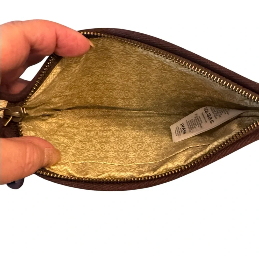 Prana Beige‎ and Brown Clutch Bag